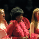 Brooke Shields, Oprah Winfrey and Julia Stiles perform The Vagina Monologues at Madison Square Garden, in New York City on February 10, 2001. Image via Getty.